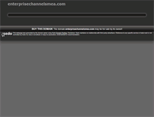 Tablet Screenshot of enterprisechannelsmea.com
